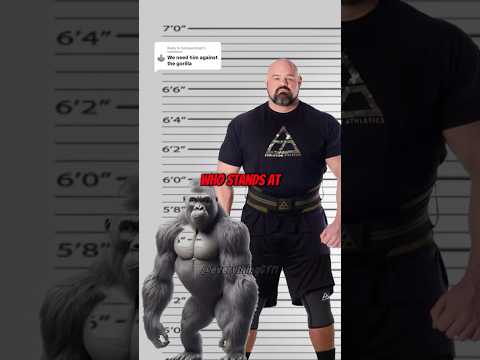 1 Gorilla VS 100 Men But Its Just Brian Shaw👀⁉️ #brianshaw #1gorilla #strongman #shorts