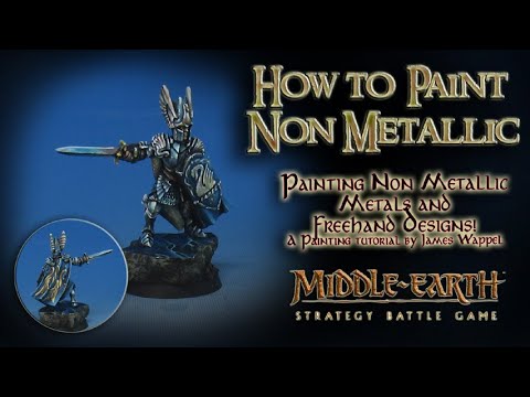 How to Paint Non Metallic Metals and Freehand on Knights of Dol Amroth!