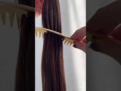 Волосся для гарячого нарощування на капсулах, 50 см, пряме, 100 пасом, темно-коричневий (02) video