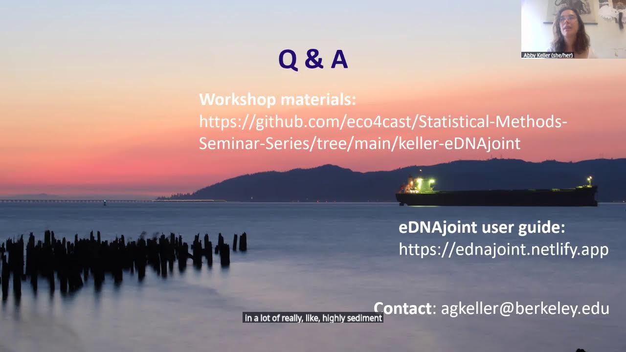 EFI-ESA Stats Seminar:  The {eDNAjoint} R package to analyze environmental DNA data
