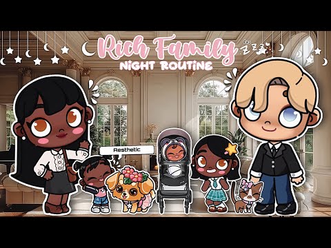 Rich Family Night Routine *Drama* 😅🎥🍿|| *Voiced 🔊* || Avatar World 🌎