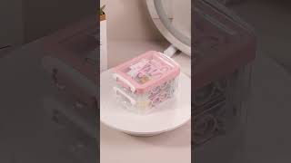 Šijací set v plastovom boxe 3 poschodový sivý