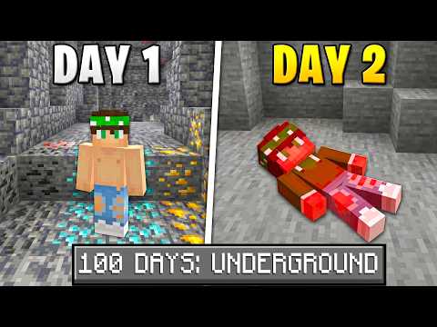 ECCO COME SONO MORTO AL PRIMO GIORNO... - 100 DAYS: UNDERGROUND MINECRAFT