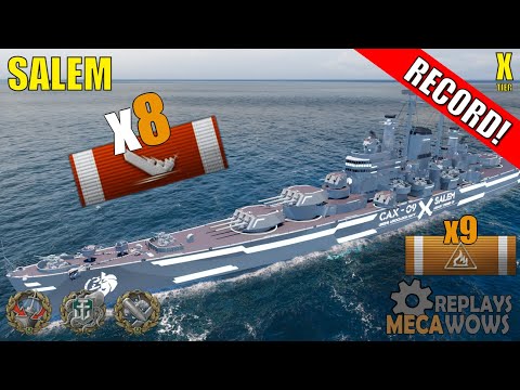 Salem 8 Kills & 180k Damage | World of Warships Gameplay