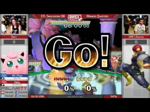 CFL Smackdown 98 Melee - Envy (Puff) vs U4X Gahtzu (Falcon) - Winners Quarters