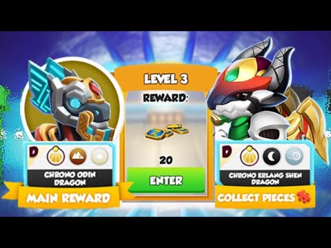 Begin Divine Castle with Chrono Odin and Chrono Erlang Shen Dragons | Opened 100 Divine Chests | DML