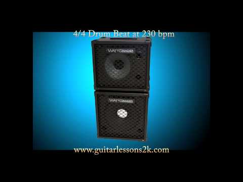 Drum Beats To Practice With: 4/4 Drum Beat at 230 BPM