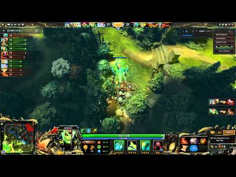 Medusa win against mega creeps full game part 1