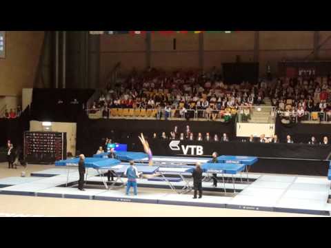 USHAKOV Dmitrii RUS team final Trampoline World Championships 2015