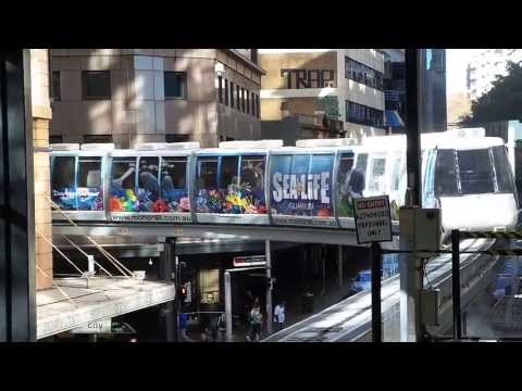 Sydney Monorail Departing Worldsquare