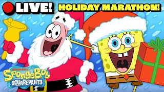 🔴LIVE: SpongeBob Holiday Marathon! 🎁 | SpongeBob