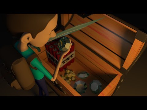 Mining in The Night - [Minecraft CG Animation]