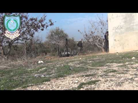 استهداف حاجز السلام في خان شيحون بواسطة مدافع الهاون من قبل لواء درع ادلب