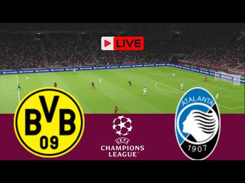 LIVE Dortmund vs Atalanta | Champions League 2025 - Video Game Simulation
