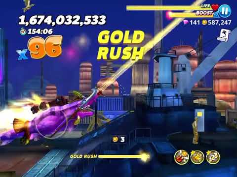 Hungry shark world new world record with dark magic shark not clickbait no hacks no glitches