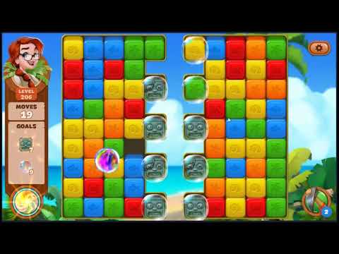 Lost Island Blast Adventure Level 206 - NO BOOSTERS 🏝️ | SKILLGAMING ✔️