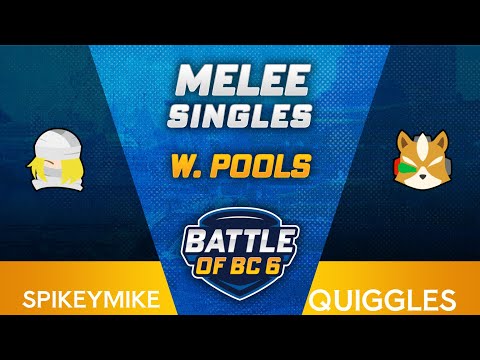 SpikeyMike (Sheik) vs Quiggles (Fox) - Melee Singles Winners Pools - Battle of BC 6