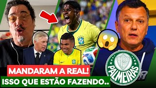SÉRIO! Casagrande e Mauro César falaram sobre Ancelotti não colocar Endrick jóia do Palmeiras no BR!
