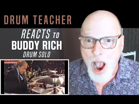 Drum Teacher Reacts to Buddy Rich - Drum Solo