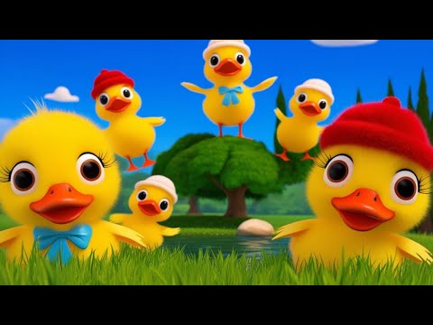 Five Yellow Ducks Out To Play Kids Nursery Rhymes || M14||Meemaa kids