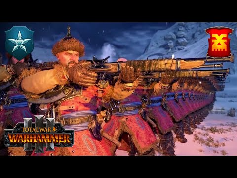 STRELTSI Are GREAT. Kislev Vs Khorne. Total War Warhammer 3, Multiplayer - Domination Gameplay