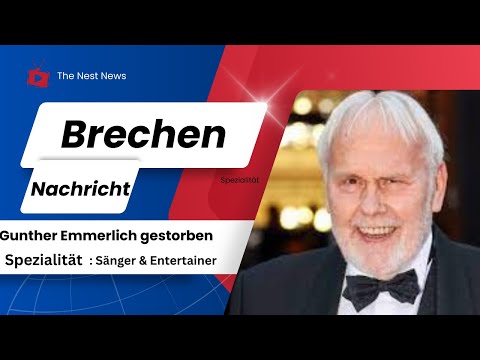 Noch vor wenigen Tagen im TV: Sänger und Entertainer Gunther Emmerlich ist tot | Todesursache