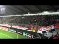 Фанаты Манчестера Юнайтеда поют на матче с Мидтьюлланн "Oh what a night" 