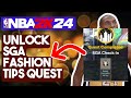 Dress To Impress: How To Unlock NBA 2K24 SGA Fashion Tips Quest