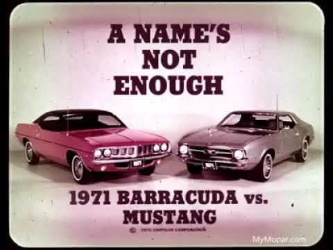 1971 Plymouth Barracuda - Cuda vs. Ford Mustang Dealer Promo