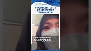 Viral Kereta Api Tabrak Mobil Penumpang Asik Live IG, Seperti Diterpa Hujan Batu hingga Hp Terjatuh