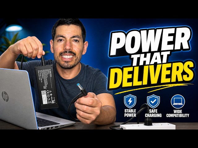Vídeo relacionado con 45W Cargador Adaptador Compatible con HP Pavilion X360 11 13 15 Elitebook 840 850 ProBook 430 440 450 470 G3 G4 G5 G6 G7 G8 Stream 741727-001 HSTNN-CA40 Alimentación 4.5 * 3.0 mm