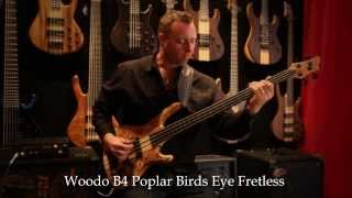 Woodo B4 Poplar Birds Eye Fretless by Rickard Malmsten