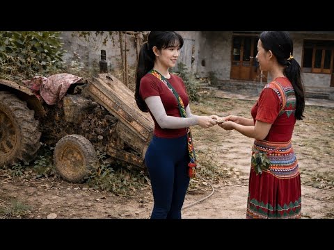 Woman Repairs Tractor Engine Alone | Full Maintenance Process