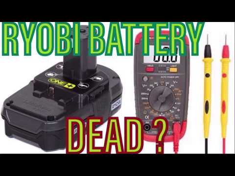 How I Fix RYOBI 18v Lithium Battery Thats Not Charging Or Working P102 103 104 105 107 108 109 190