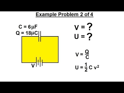 Ingeniería Eléctrica: Cap. 6: Capacitores (11 de 26) Problema de ejemplo (2 de 4) V=? U=?