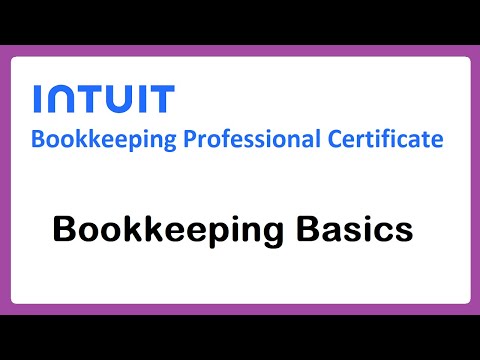 2-Welcome to Course 1 (Bookkeeping Basics)