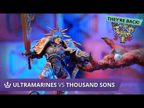 Ultramarines vs Thousand Sons - NEW POINTS - Warhammer 40k Battle Report