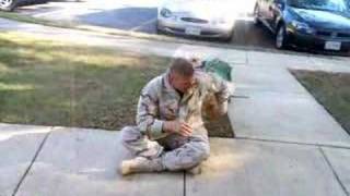 Seeing my dog the day I got back from Afghanistan