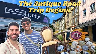 Le Shuttle to France! 🚗🚆 Our Antique Hunting Adventure Begins! 🇫🇷