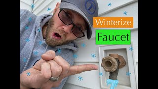 Winterize Outside Hose Faucets with Plumber-Tom