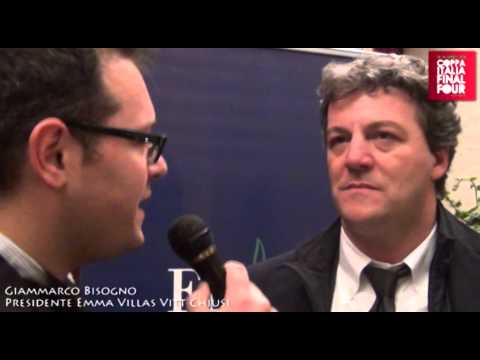 17-04-2014: Coppa Italia B2 F4 Intervista al presidente della Emma Villas Giammarco Bisogno