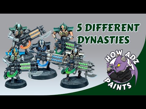 How Adz Paints... 5 Different Necron Dynasties