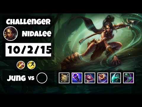 Nidalee s11 Jungle Challenger Replay (10/2/15) - KOREAN