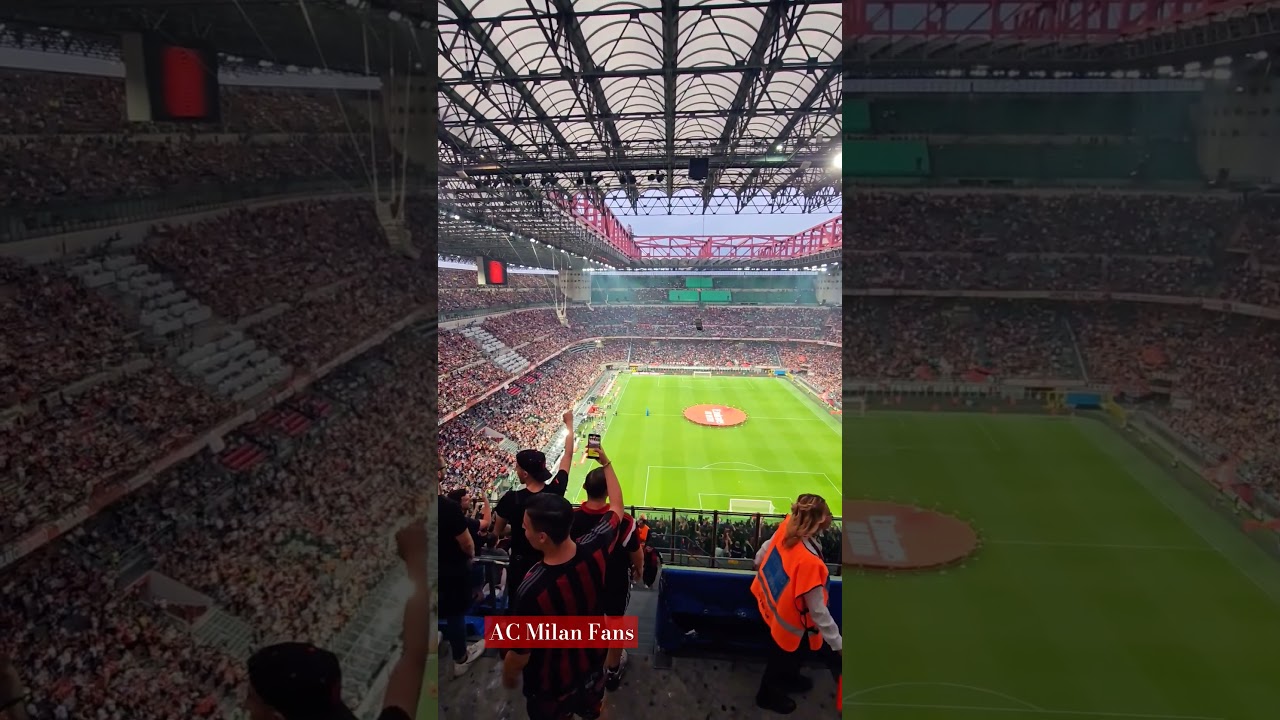 AC Milan Fans - San Siro                    #shorts #shortvideo #acmilan #fans#football #singing