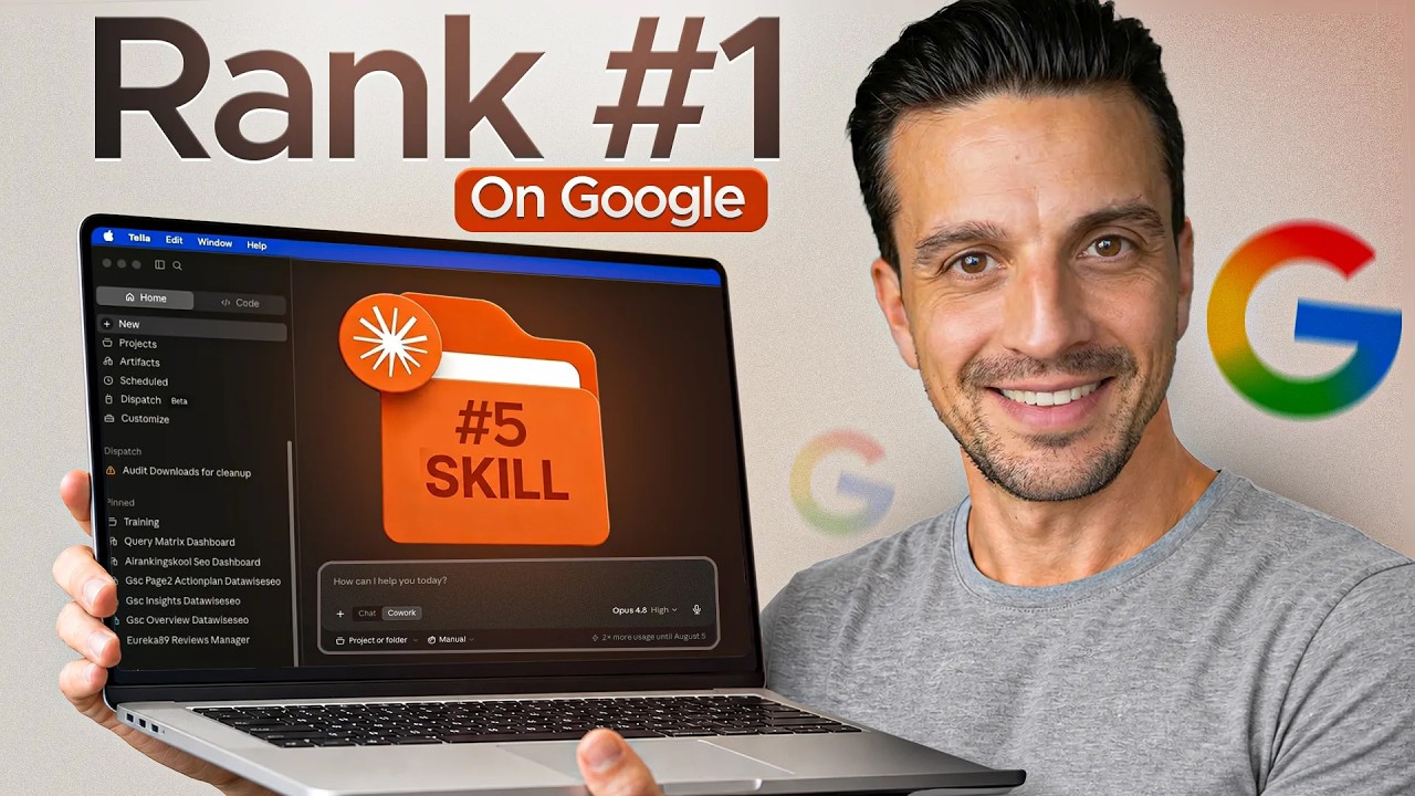 Our thumbnail for “How I Use Claude Skills For SEO To Rank #1 On Google (Step-by-Step Tutorial)”