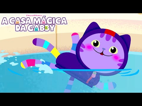 DJ Risonho Aprende a Nadar e Superar Seu Medo! | A CASA MÁGICA DA GABBY | Netflix
