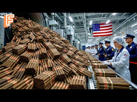 How Millions of Hand Rolled Cigars Are Made  Inside The Art Of Cigar Making Factory