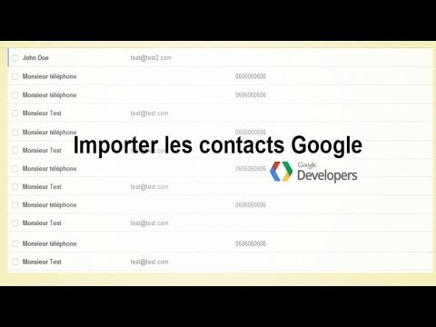 Tutoriel PHP Importer des contacts Google