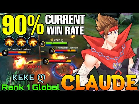 90% Current Win Rate Claude Blazing Trance! - Top 1 Global Claude by ᴋᴇᴋᴇ ღ - Mobile Legends