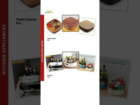 Rotating kitchen organisers kitchen storage trolley 3/4 tier...